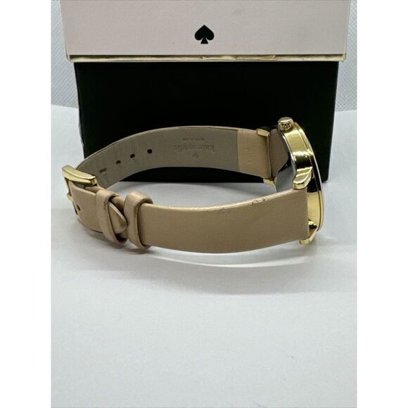 Kate Spade Metro 0073 Women\'s Beige Leather Strap Analog Dial Wrist Watch JNA141
